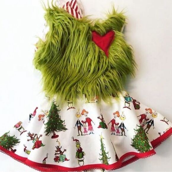 Pistol + Arrow Grinch Josie Handmade Dress Sz 6 - Picture 1 of 9
